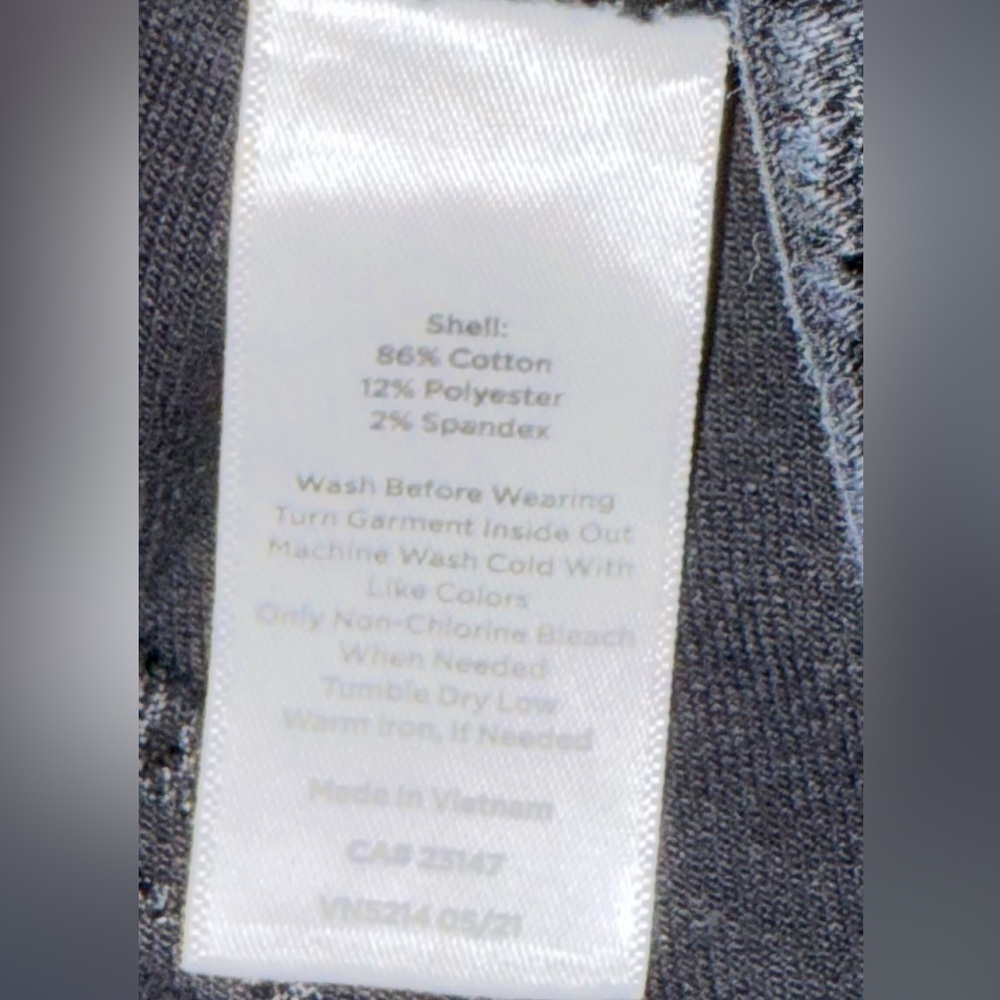 Talbots Classic Black Straight-Leg Women's Jeans metal button and zip front - Picture 9 of 10